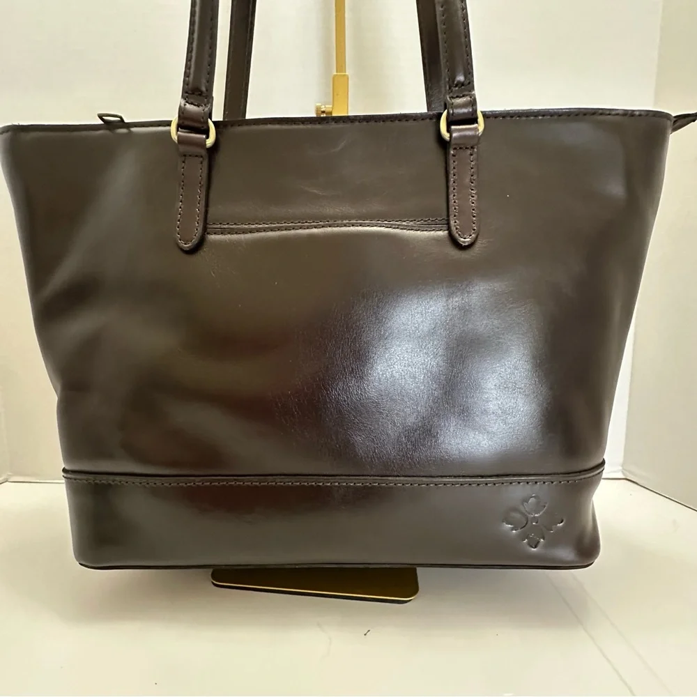 Violetti Tote by Patricia Nash – Timeless Tote in Distressed Chocolate Vintage L - Picture 2 of 8